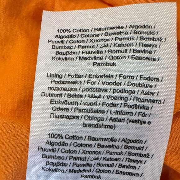 🔆 Vero Moda Orange Naima Eyelet Lace Dress – Size Small - Picture 9 of 9